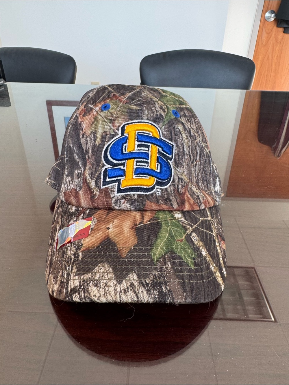 South Dakota State University Jackrabbits Mossy Oak Camo Velcro Hat Cap NWT